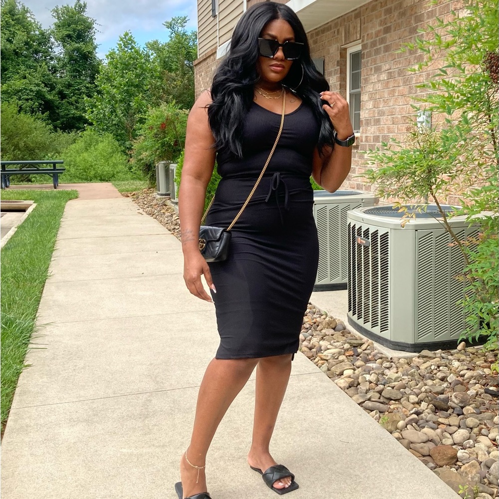 Ribbed tank dress. New with tags